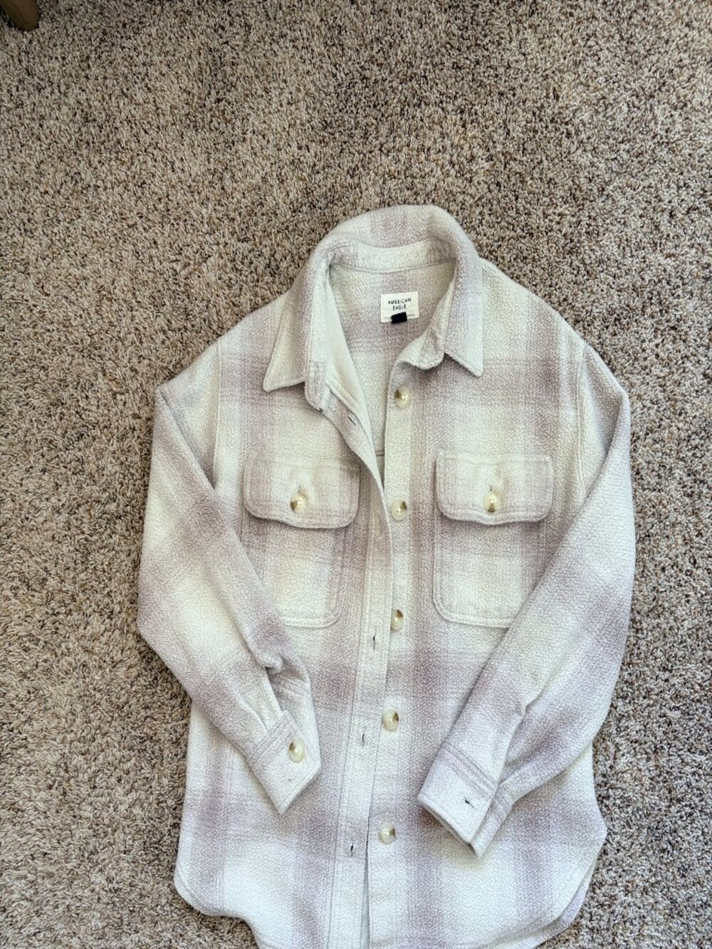 American Eagle fleece shacket Oversized XS
